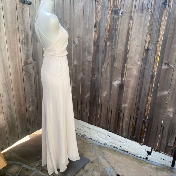 Monique Lhuillier Sleeveless Chiffon Valerie Maxi Dress size 0 - Picture 14 of 14